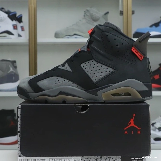 1st Kicks Shoes PARIS X 'IRON UrbanStyle 2004 Kimikick SAINT-GERMAIN 6 GREY' RETRO AIR JORDAN 1109